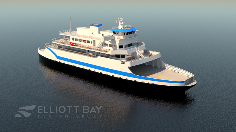 Delaware River and Bay Authority commissioners unanimously voted to award a contract for the construction and outfitting of a new 75-car diesel-hybrid ferry. SOURCE: DELAWARE RIVER AND BAY AUTHORITY